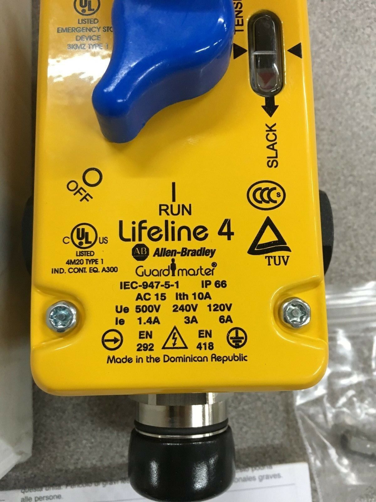 NEW IN BOX ALLEN-BRADLEY Guardmaster LIFELINE ROPE SWITCH 440E-L13163 SERIES E