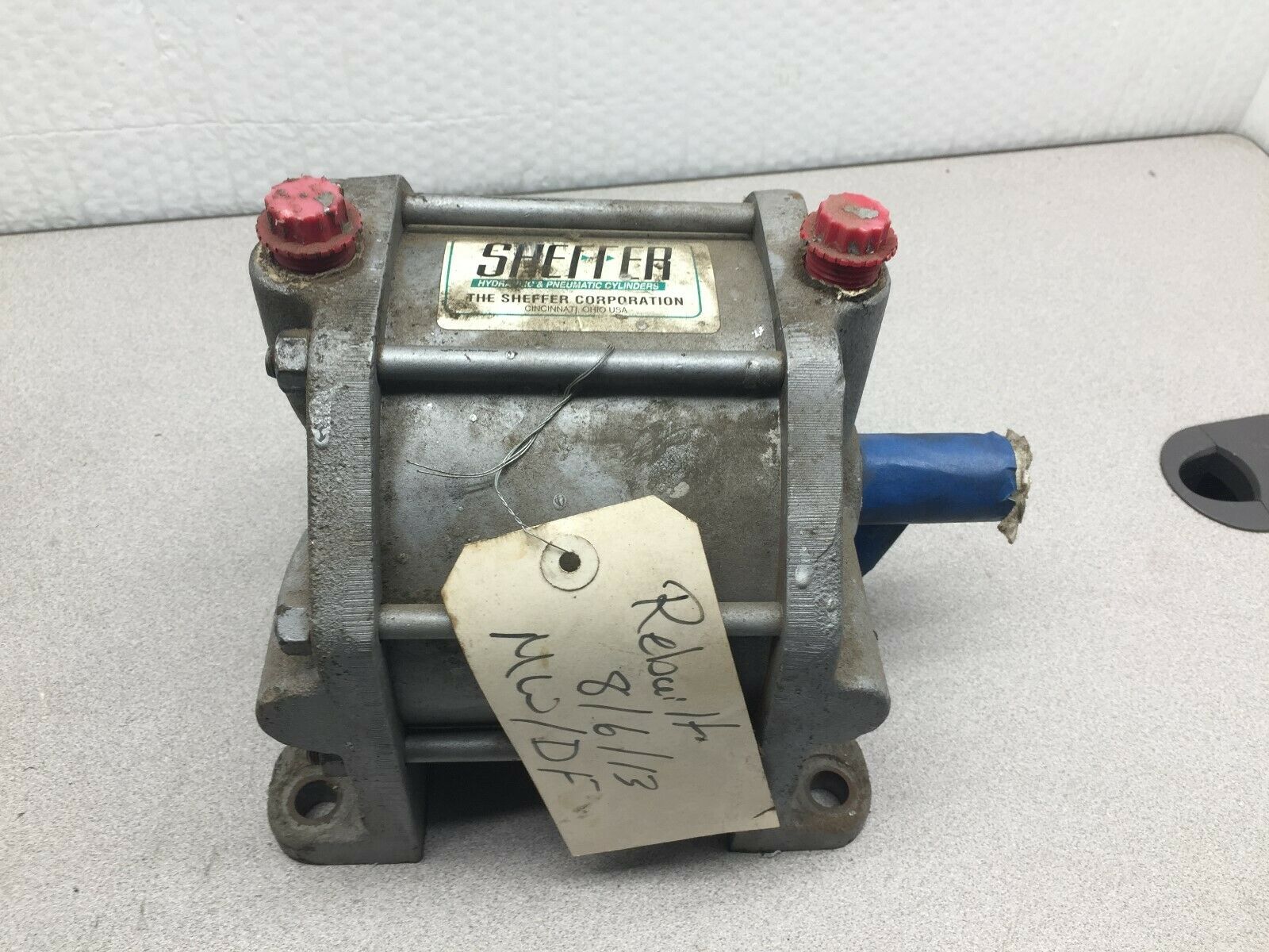 USED SHEFFER PNEUMATIC CYLINDER 6C20F3