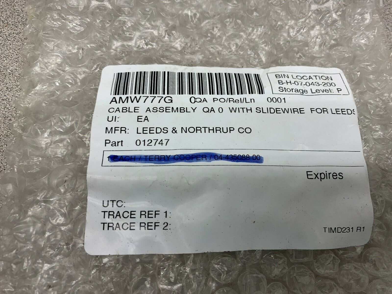 NEW NO BOX LEEDS & NORTHRUP CABLE 3777S 578 5751