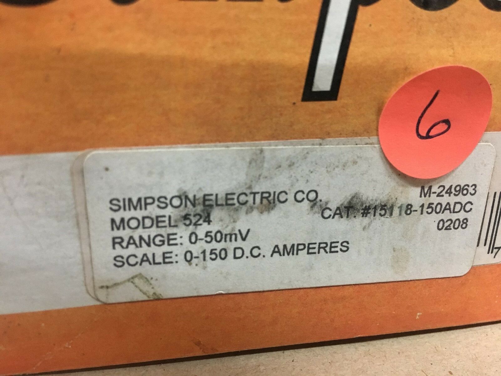 NEW IN BOX SIMPSON AMPMETER ELECTRIC 524