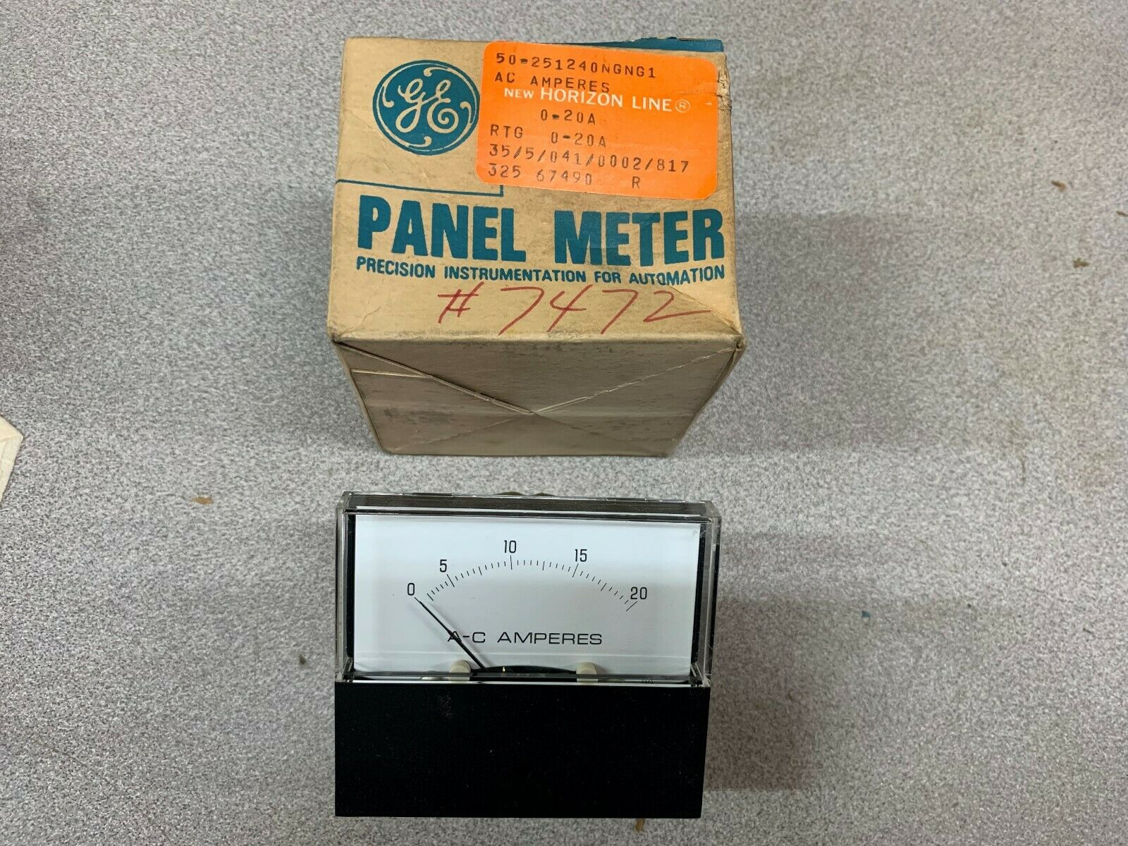 NEW IN BOX GE PANEL METER 50-251240NGNG1