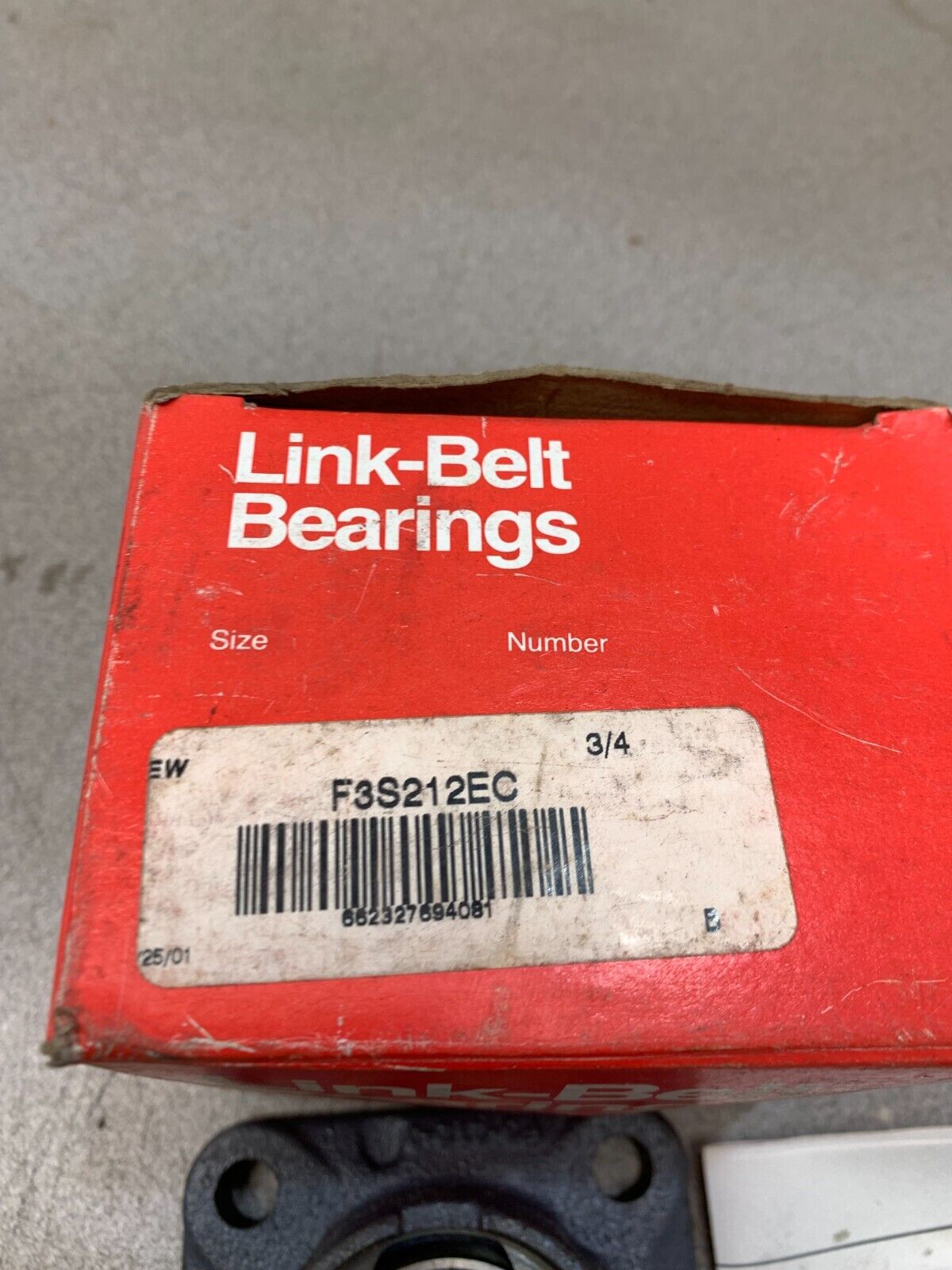 NEW IN BOX LINK-BELT 4-BOLT FLANGE BEARING 3/4" BORE F3S212EC