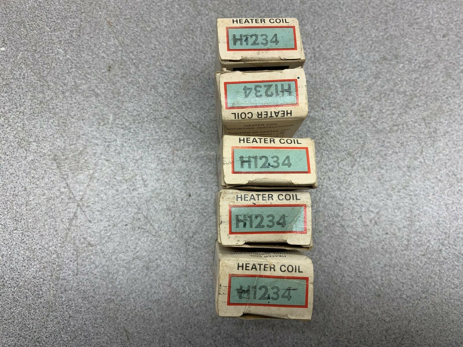 LOT OF 5 NEW IN BOX HEATER ELEMENT H1234