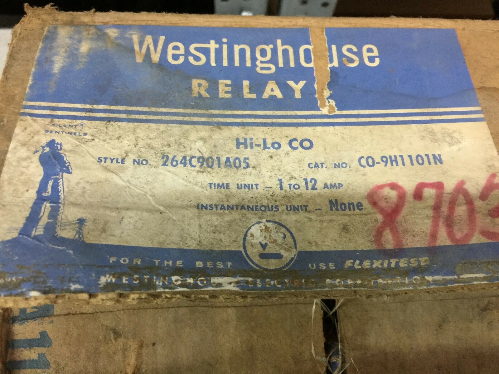 NEW IN BOX WESTINGHOUSE CO-9 OVERCURRENT RELAY 264C901A05