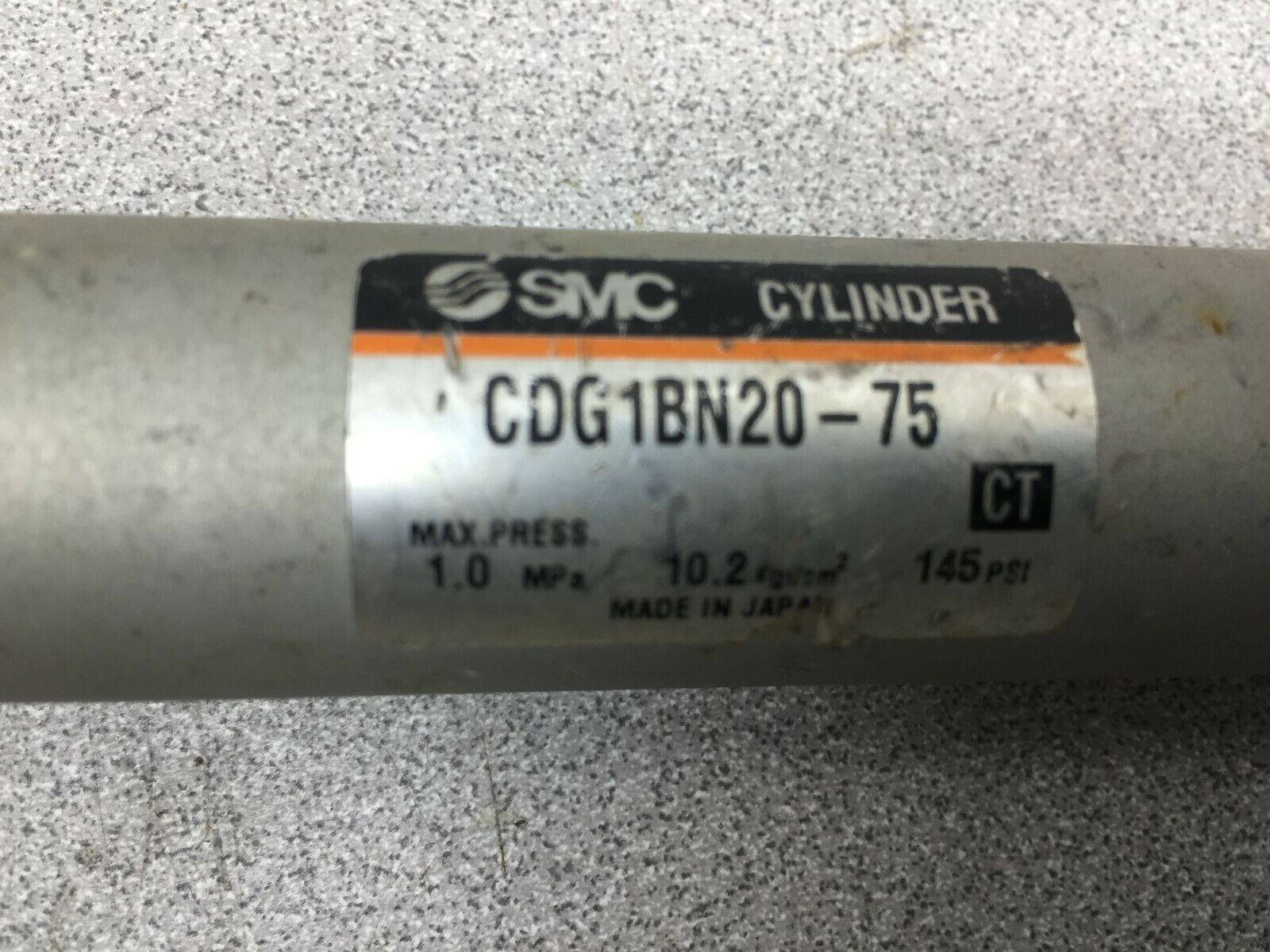 USED SMC 145PSI CYLINDER CDG1BN20-75