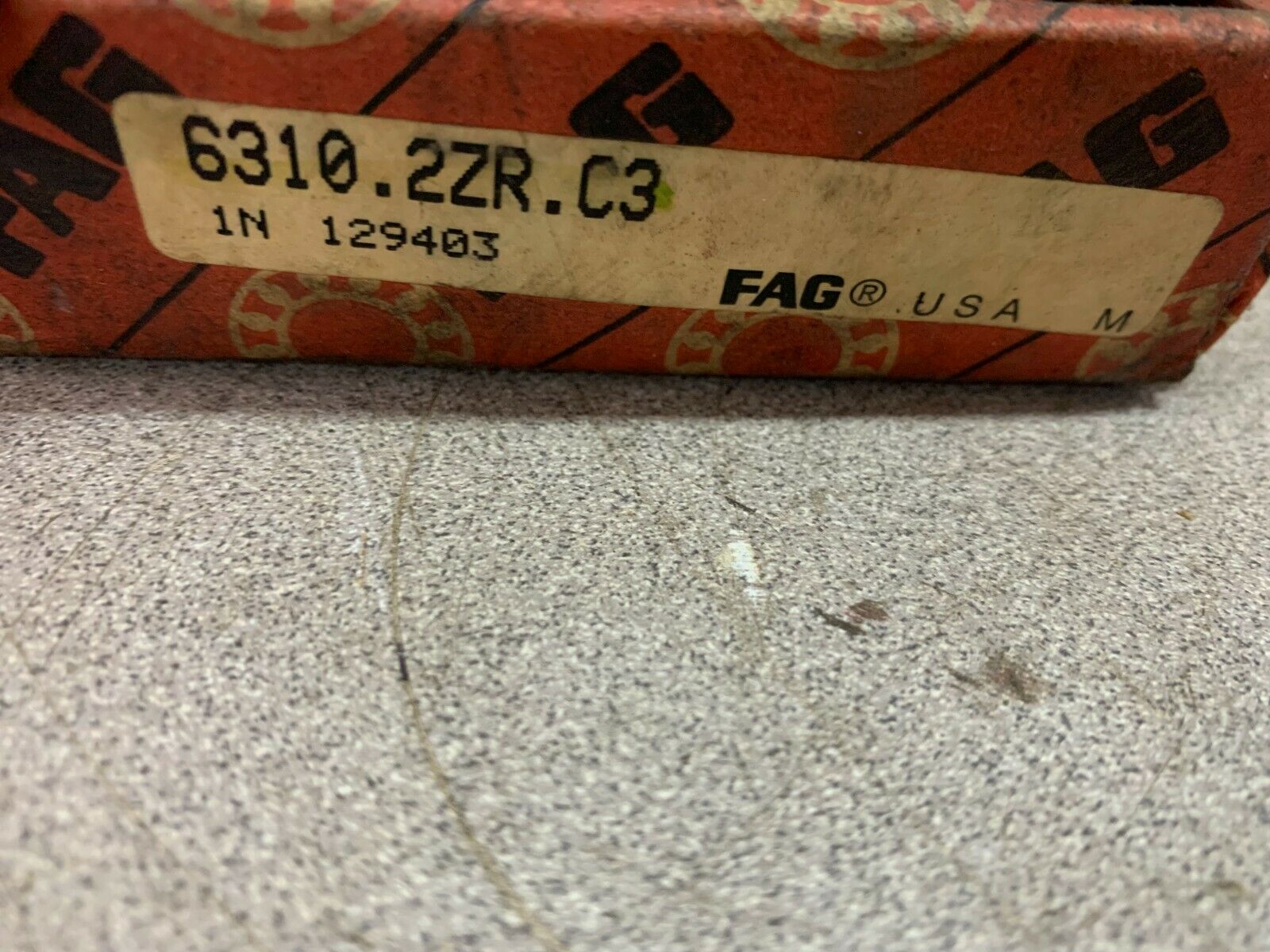 NEW IN BOX FAG BALL BEARING 6310.2ZR.C3