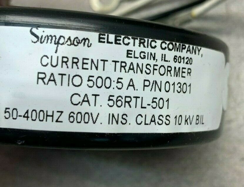 NEW IN BOX SIMPSON CURRENT TRANSFORMER 56RTL-601
