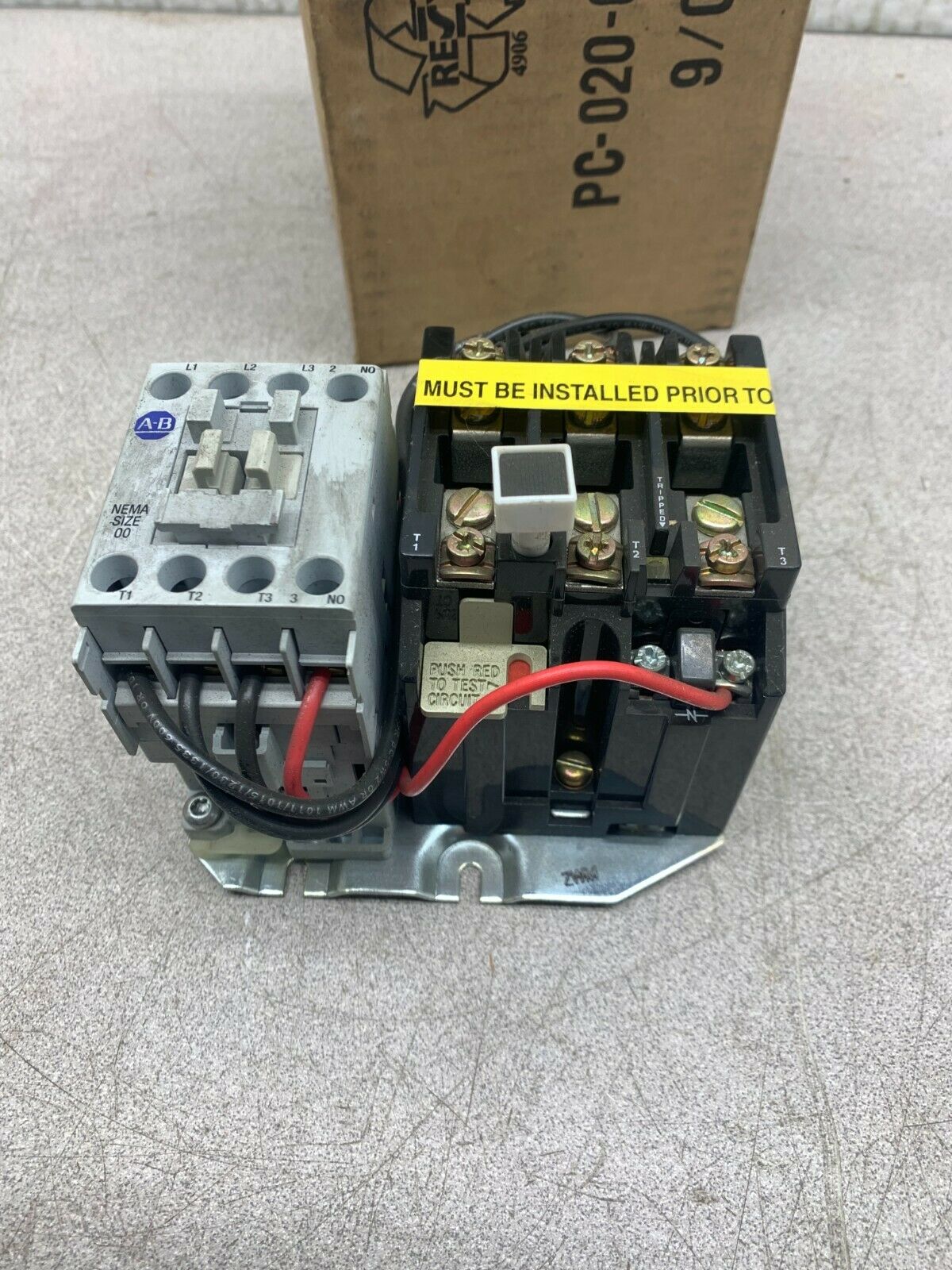 NEW IN BOX ALLEN-BRADLEY FULL VOLTAGE STARTER 509-TOD SERIES D