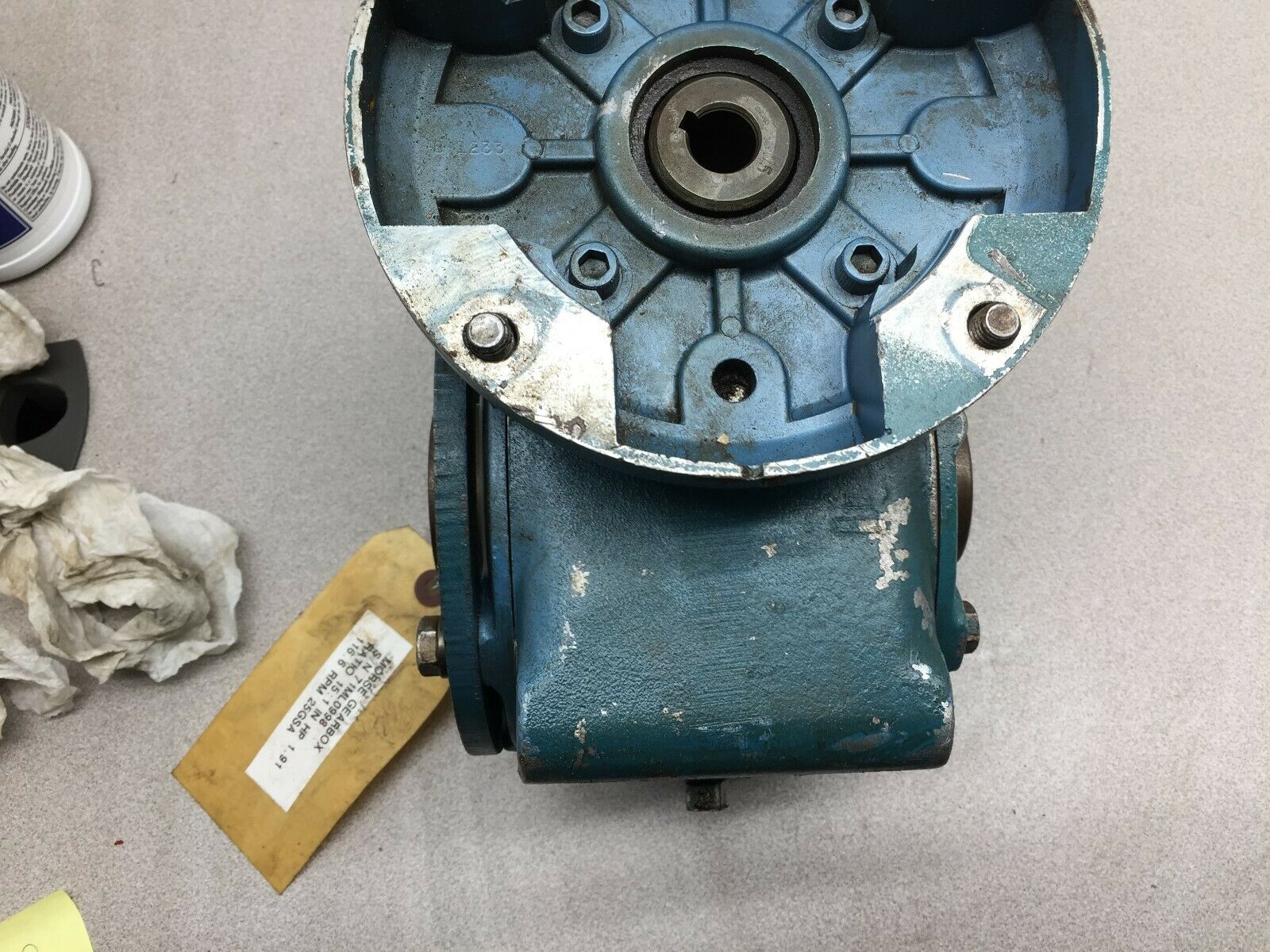 USED MORSE 15:1RATIO 1.91HP 116.6RPM GEARBOX 25GSA