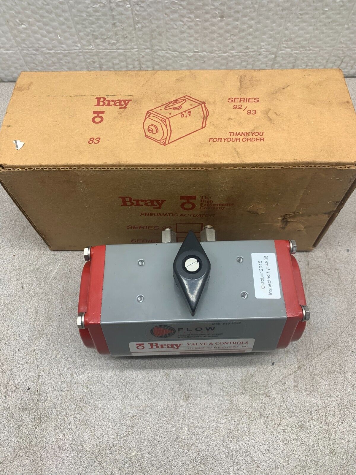 NEW IN BOX BRAY PNEUMATIC ACTUATOR 93-0834-11300-015