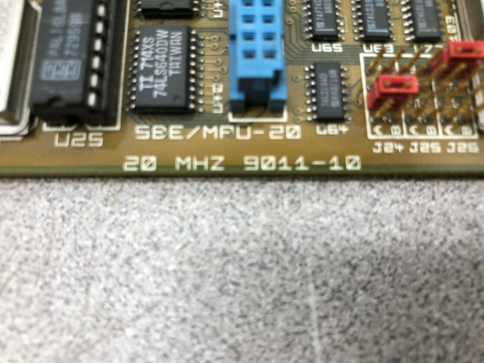 USED SBE INC MPU-20 20MHZ MUTI BUS BOARD 9011-10