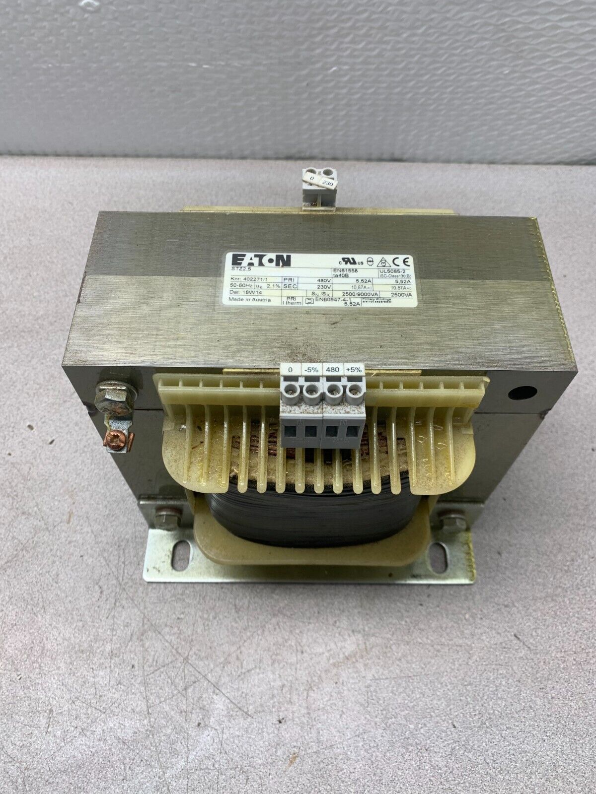 USED EATON STZ2,5 TRANSFORMER 402271/1