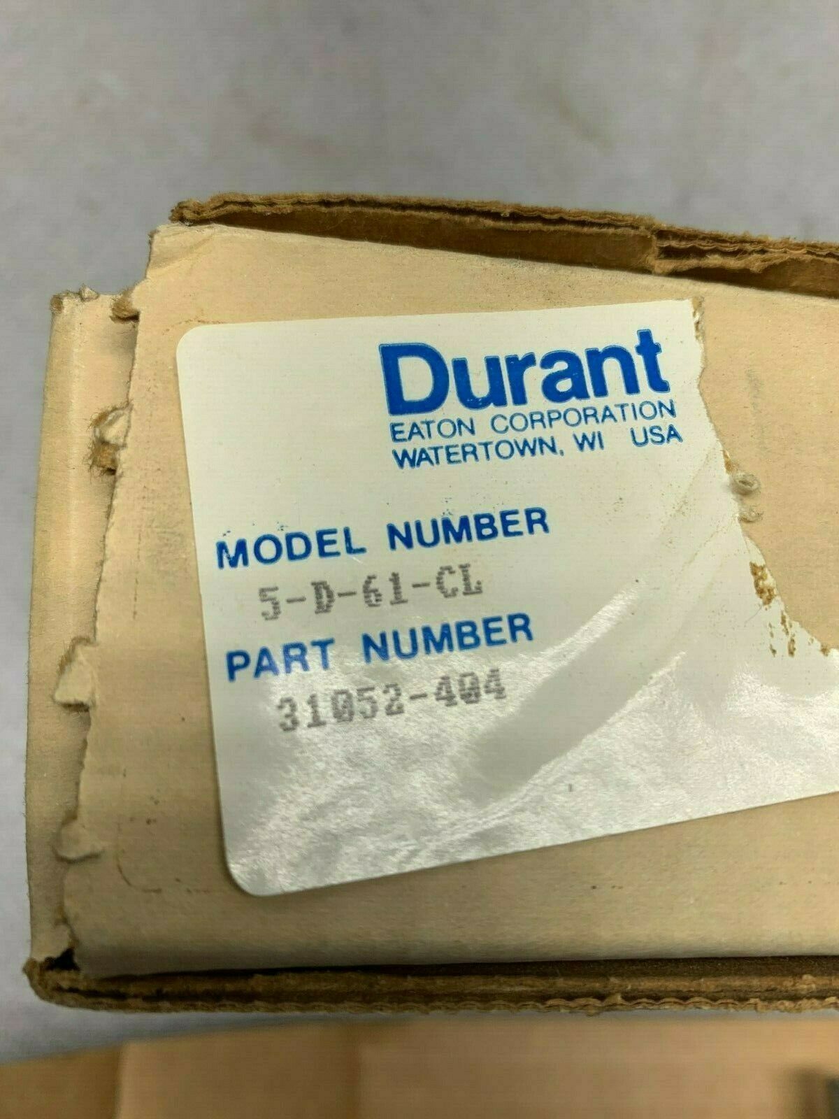 NEW IN BOX DURANT COUNTER 5-D-61-CL