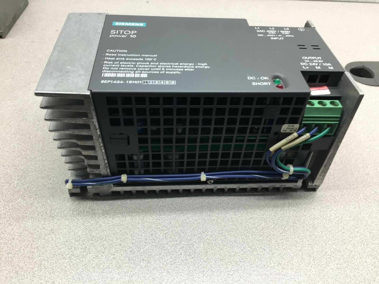 USED SIEMENS SITOP POWER 10 24VDC 10AMP POWER SUPPLY 6EP1434-1SH01