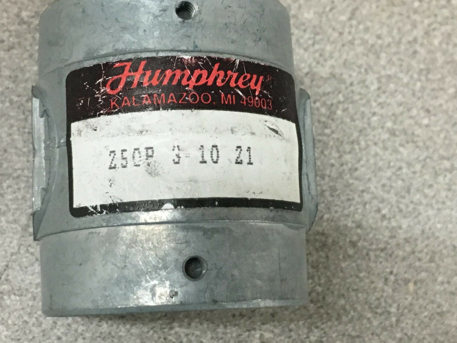 NEW NO BOX HUMPHERY PUSHBUTTON AIR VALVE 250P 3 10 21