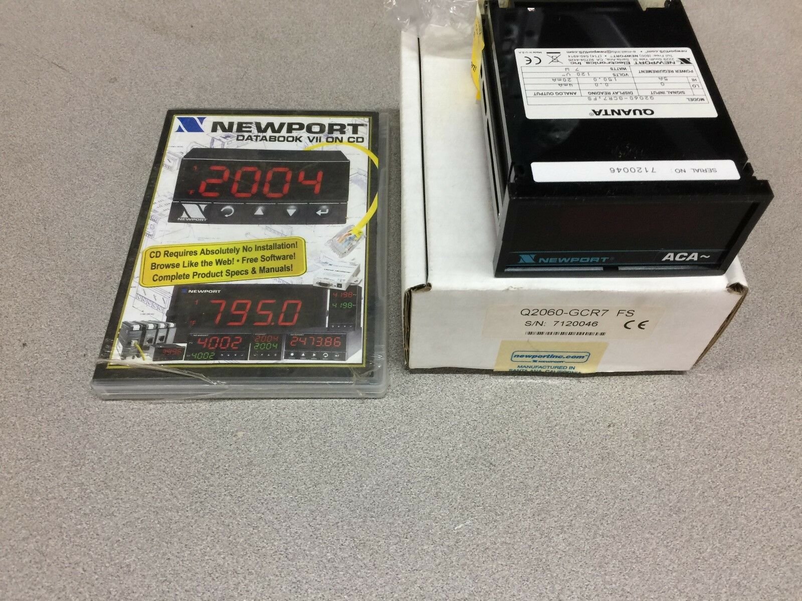 NEW IN BOX NEWPORT QUANTA METER  Q2060-GCR7,FS