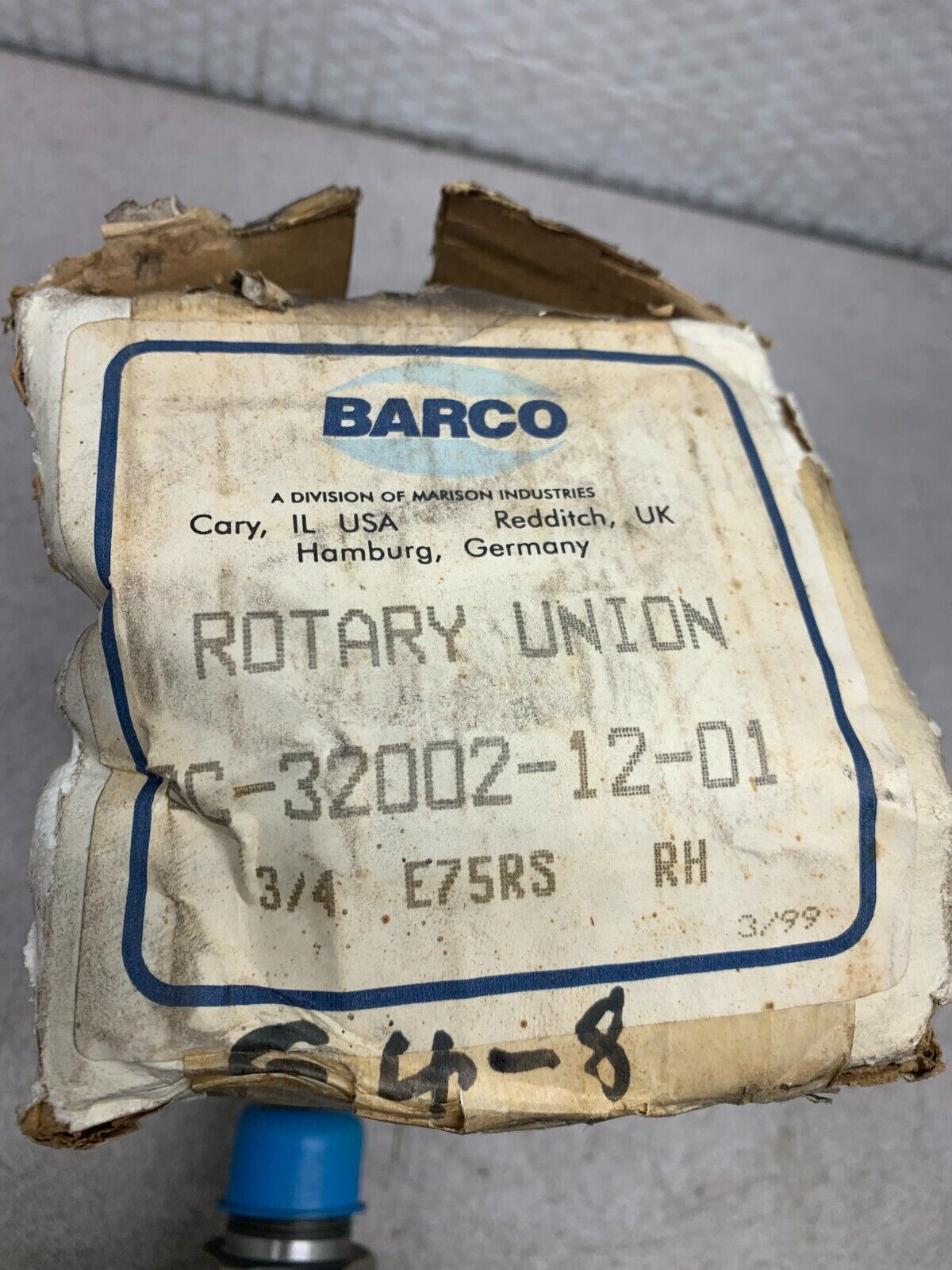 NEW IN BOX BARCO RH ROTARY UNION BC-32002-12-01