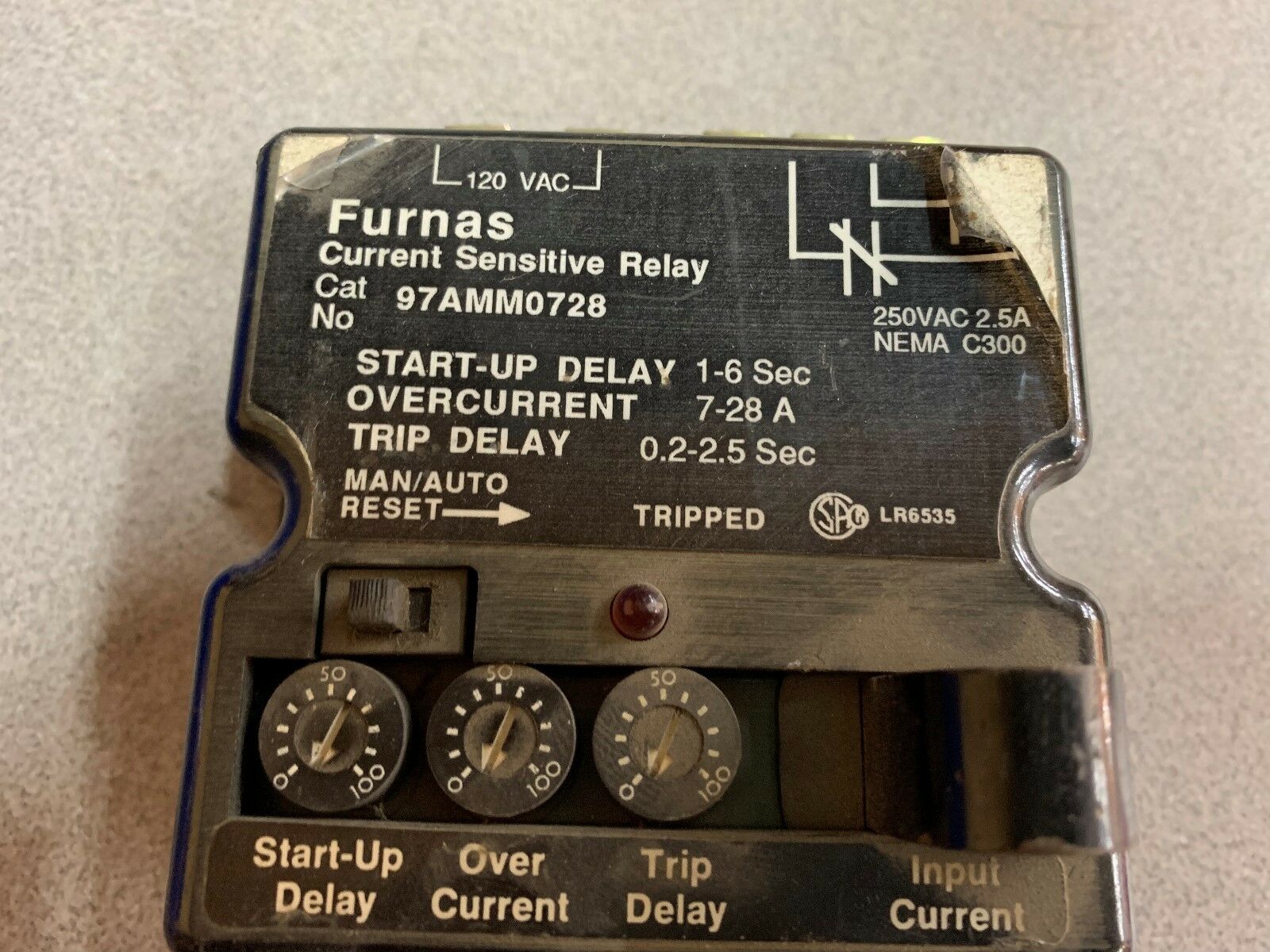 USED FURNAS RELAY 97AMM0728