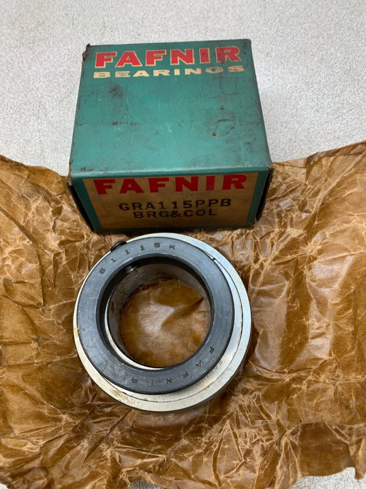 NEW IN BOX FAFNIR INSERT BEARING GRA115PPB WITH LOCKING COLLAR