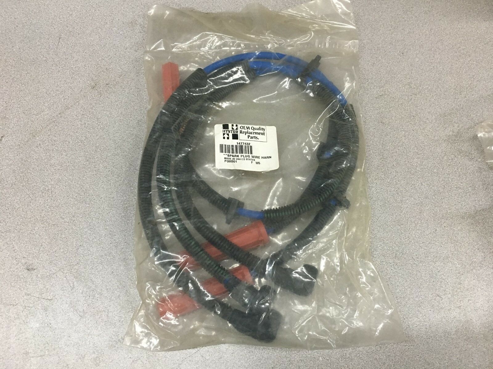 NEW HYSTER SPARK PLUG WIRE HARNESS 1477432