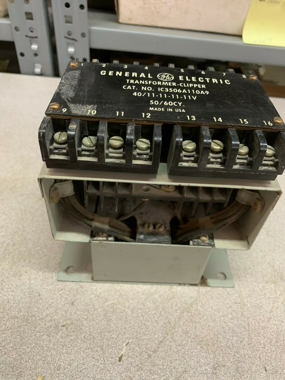 USED GENERAL ELECTRIC TRANSFORMER-CLIPPER IC3506A110A9