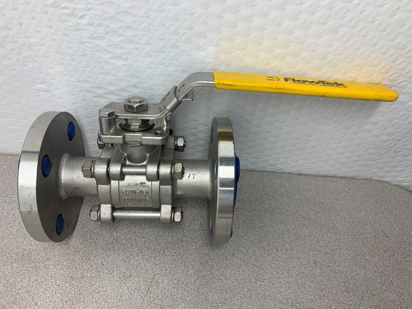 NEW FLOW-TEK SERIES 7000 STAINLESS 1" FLANGED BALL VALVE 1000 WOG BODY CF8M