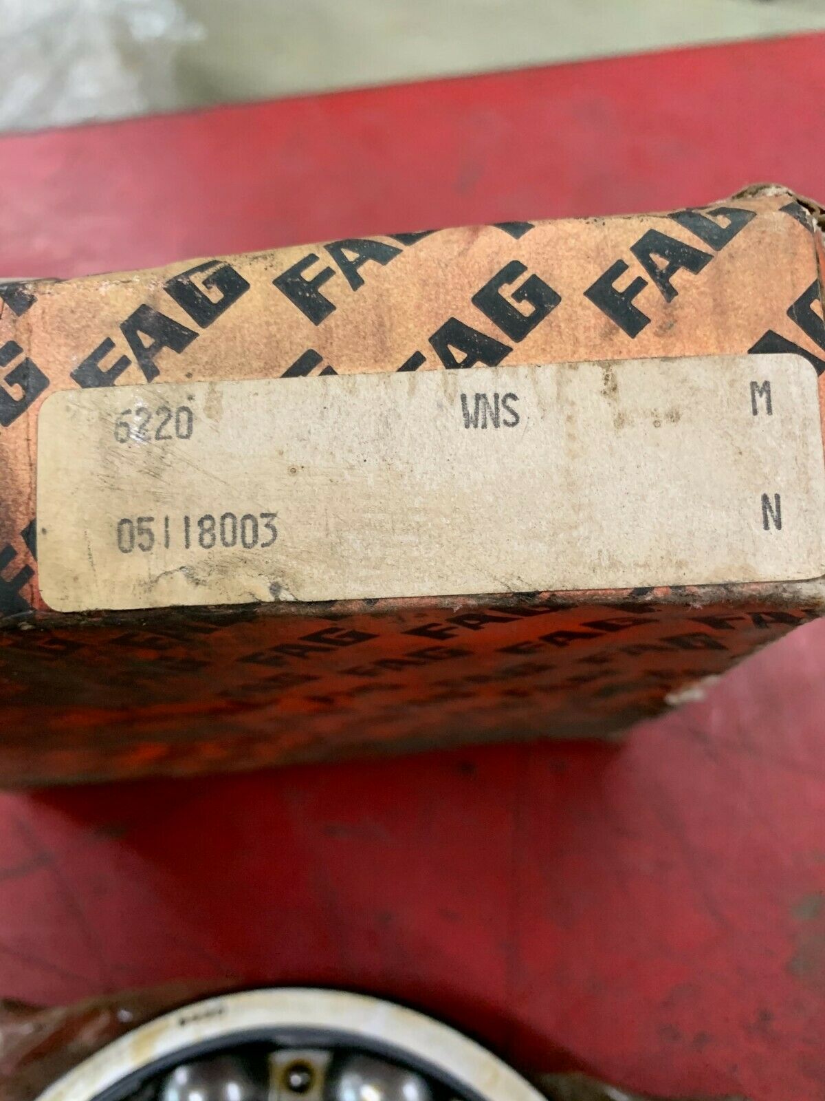 NEW IN BOX FAG SINGLE ROW DEEP GROOVE BALL BEARING 6220