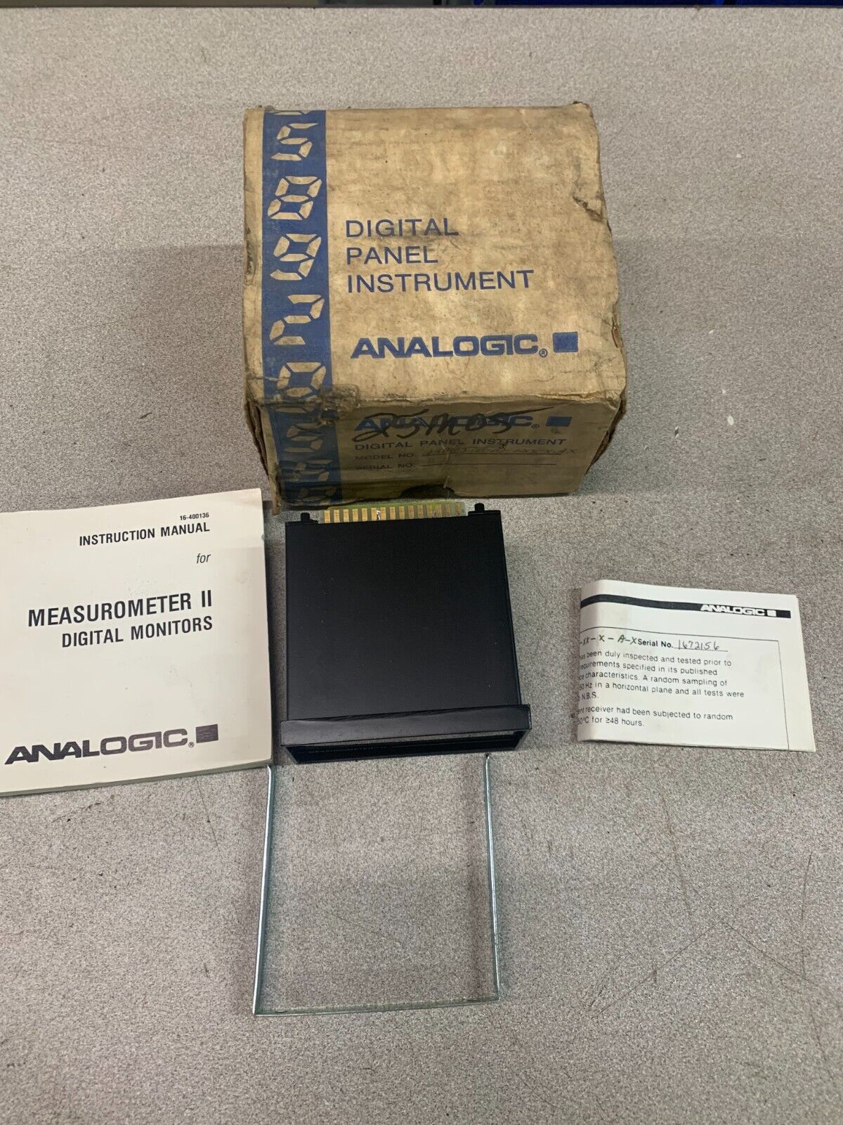 NEW ANALOGIC DIGITAL PANEL INSTRUMENT MEASUROMETER II AN25M05-E-M-1-XX-X-A-X