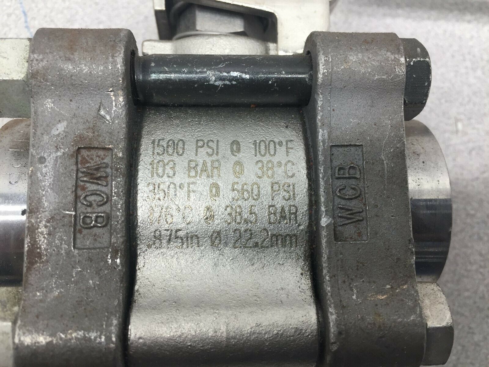 NEW NO BOX WHITEY 3/4 SOCKET WELD 1500 PSI 100 DEG F BALL VALVE SS-65TSW12P-1840