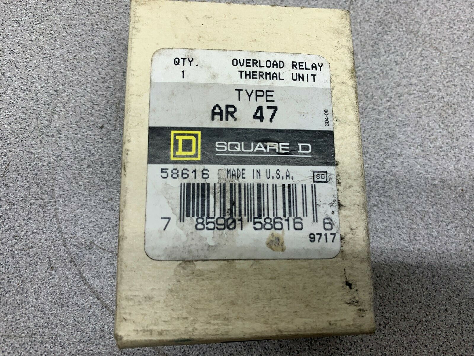 NEW IN BOX SQUARE D RELAY AR 47