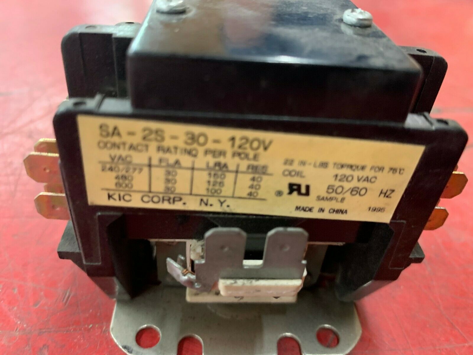 NEW NO BOX KIC CORP CONTACTOR SA-25-30-120V