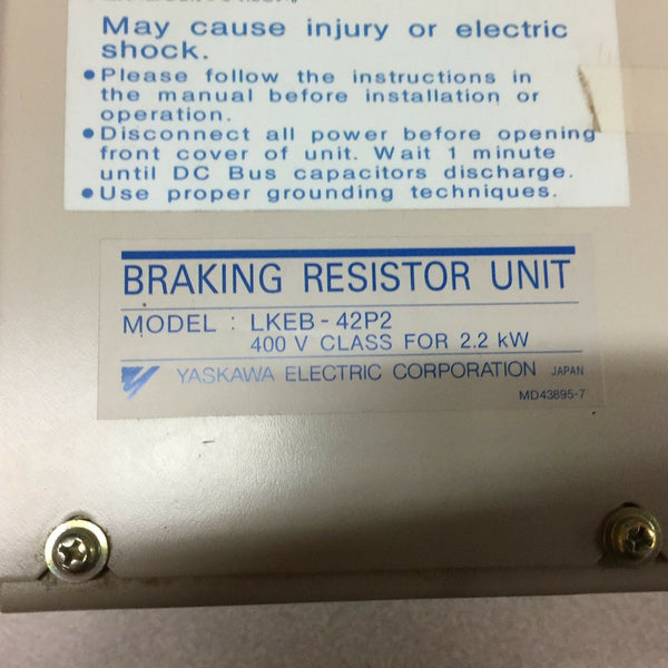 NEW NO BOX YASKAWA ELECTRIC 400V 2.2KW BRAKING RESISTOR UNIT LKEB