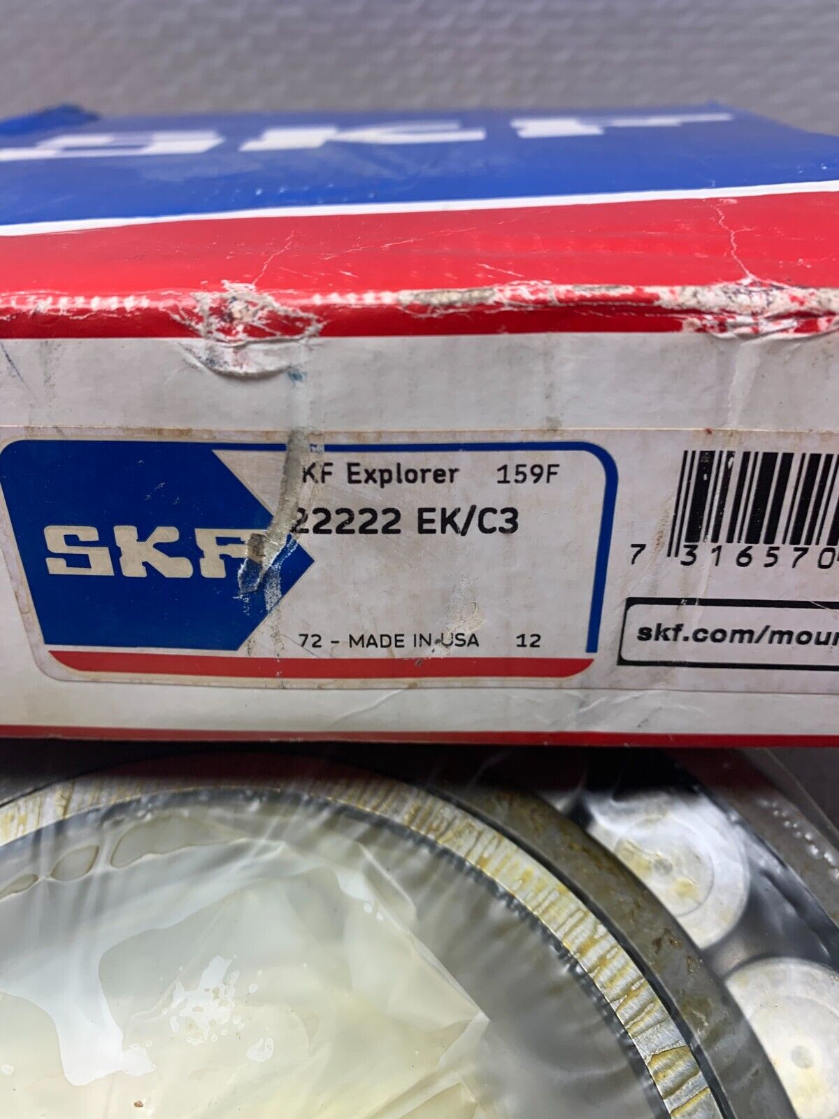 NEW IN BOX SKF 22222EKC3 EXPLORER ROLLER BEARING 22222 EK/C3