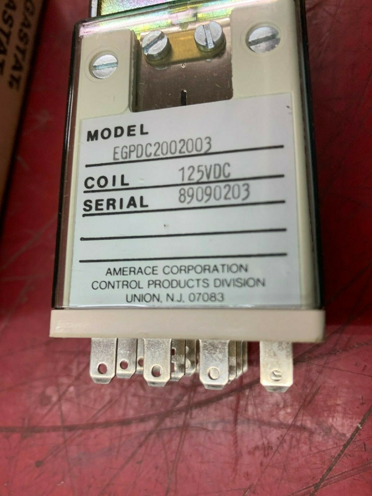 NEW IN BOX AGASTAT 125VDC. RELAY EGPDC2002003