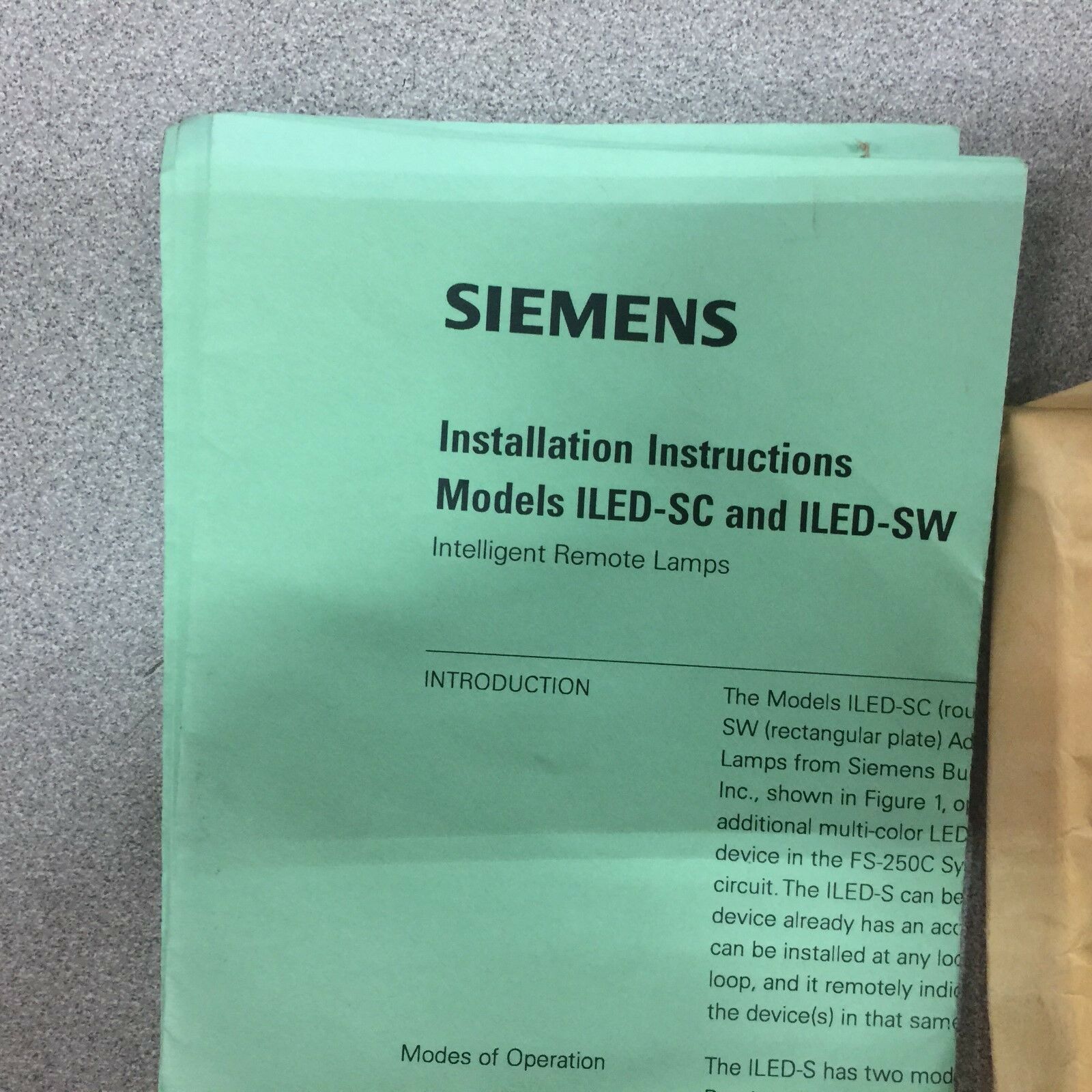 NEW IN PACK SIEMENS LED ANNUNCIATOR CEILING 500-048809C