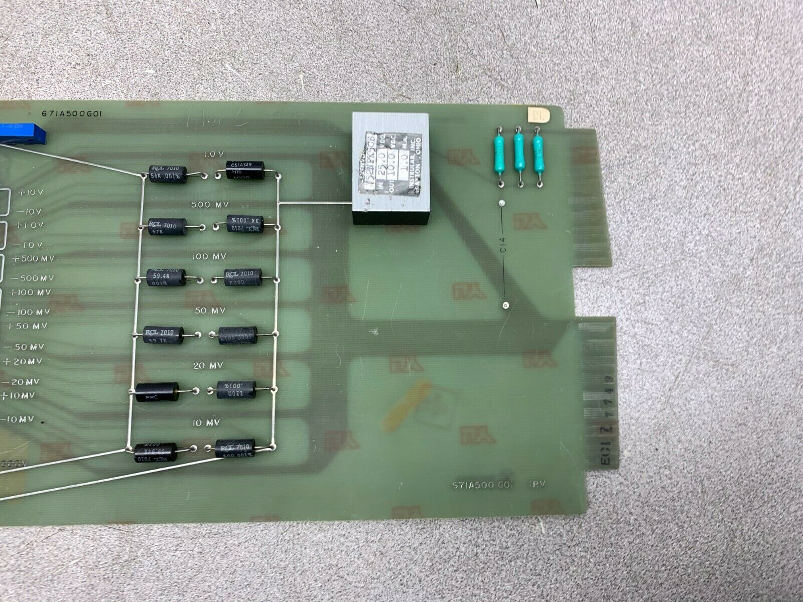 NEW NO BOX WESTINGHOUSE CIRCUIT BOARD 671A500G01