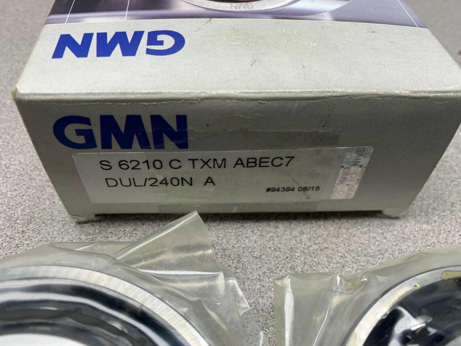 NEW SET OF GMN PRECISION BEARINGS S 6210 C TXM ABEC7 DUL/240N A