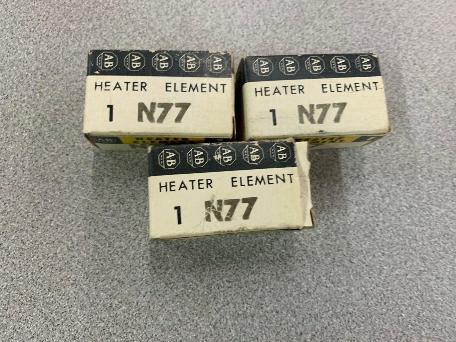 LOT OF 3 NEW IN BOX ALLEN BRADLEY HEATER ELEMENT N27