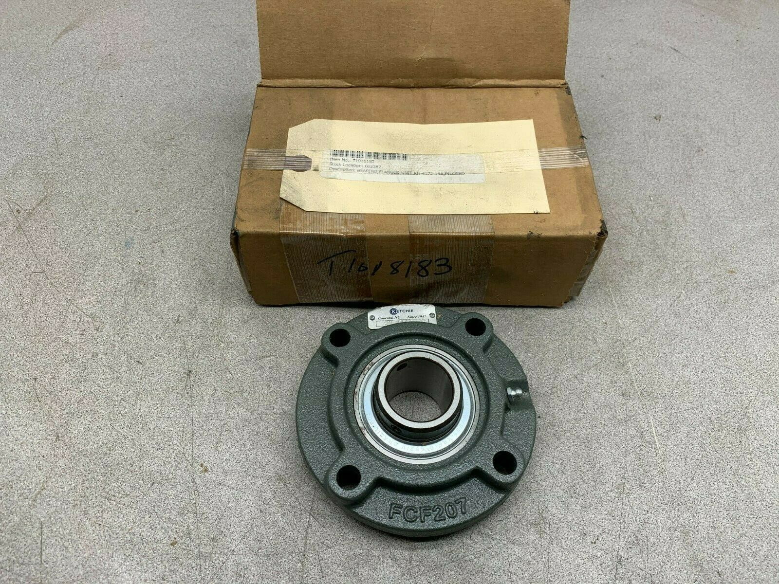 NEW KETCHIE FCF207 PILOTED FLANGE BEARING KH-4172-14A