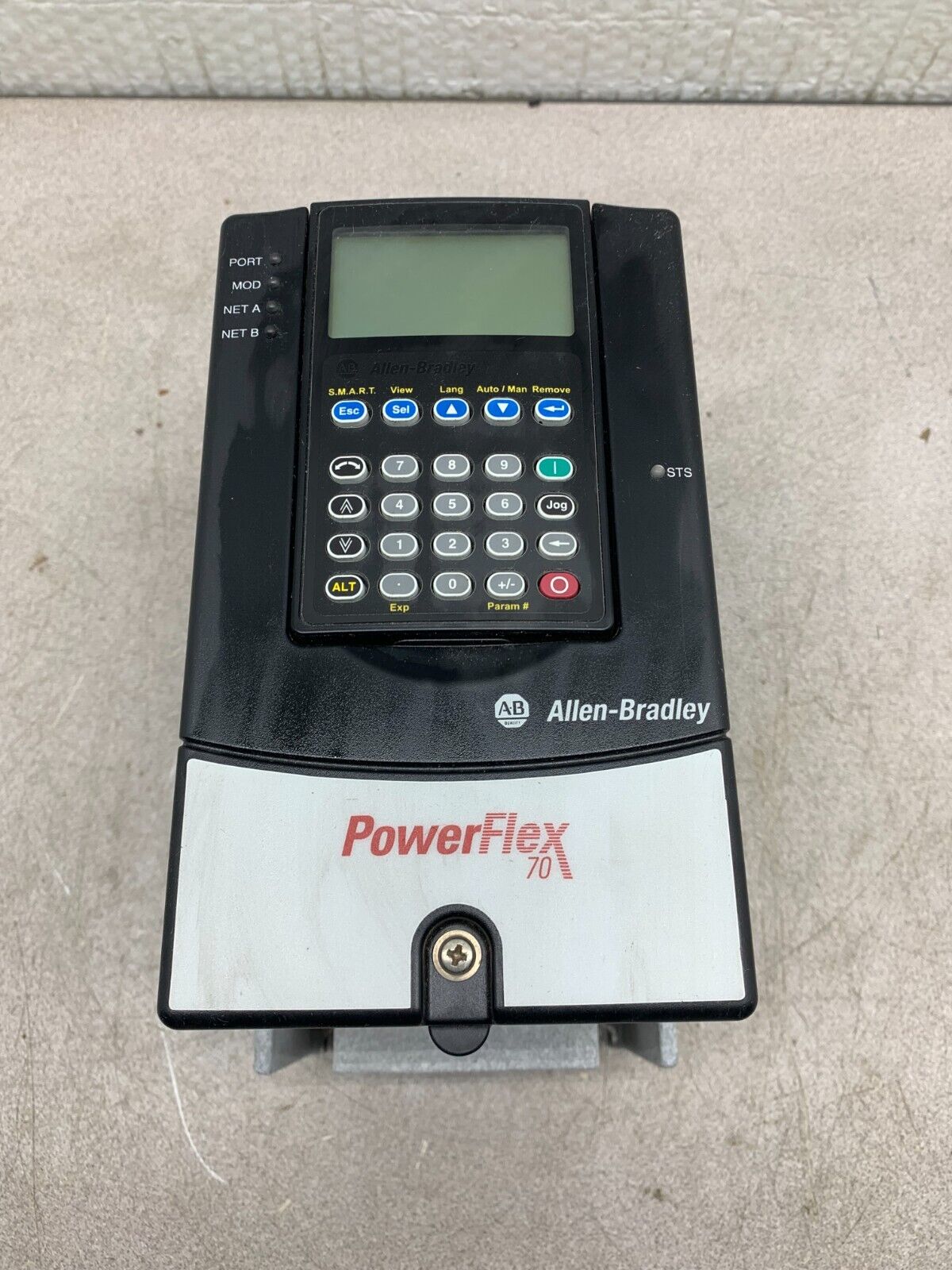 USED ALLEN-BRADLEY 1HP POWERFLEX 70 DRIVE 20AD2P1A3AYNNEC0 SERIES A