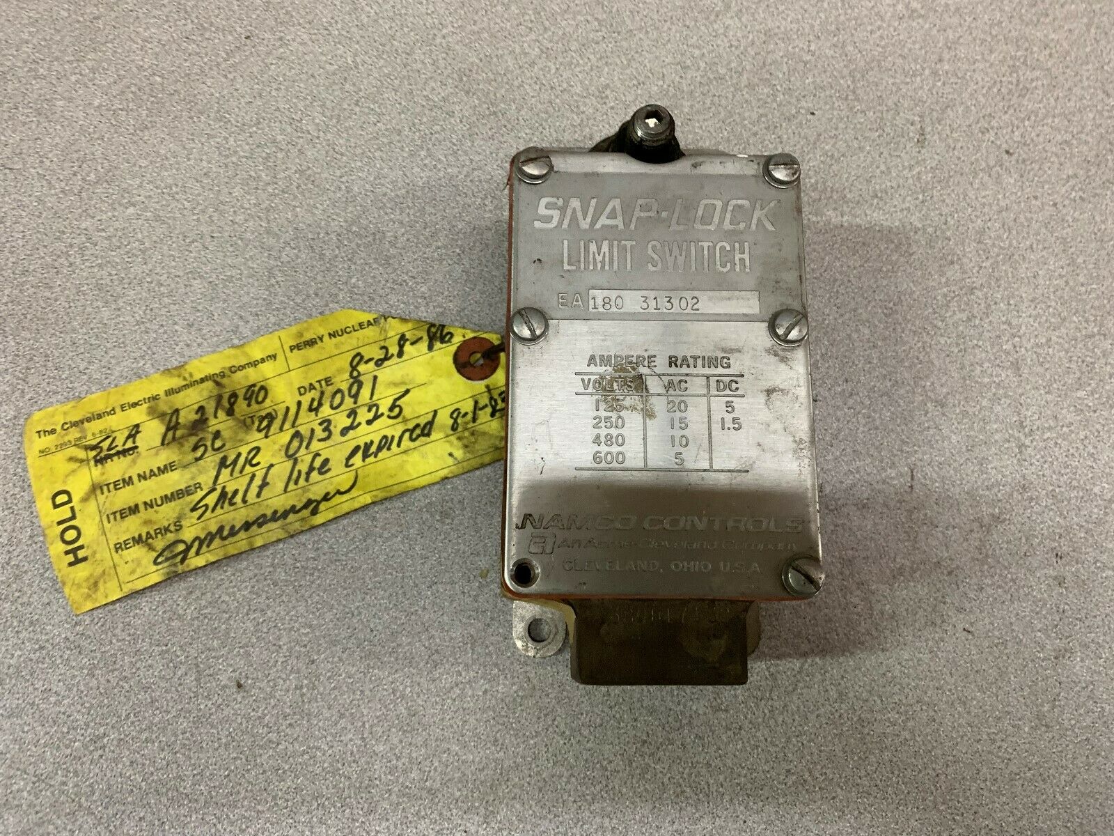 USED NAMCO LIMIT SWITCH EA-180-31302