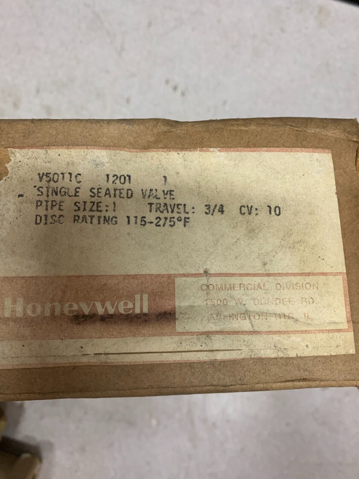 NEW HONEYWELL SINGLE SEATED VALVE V5011C 1201