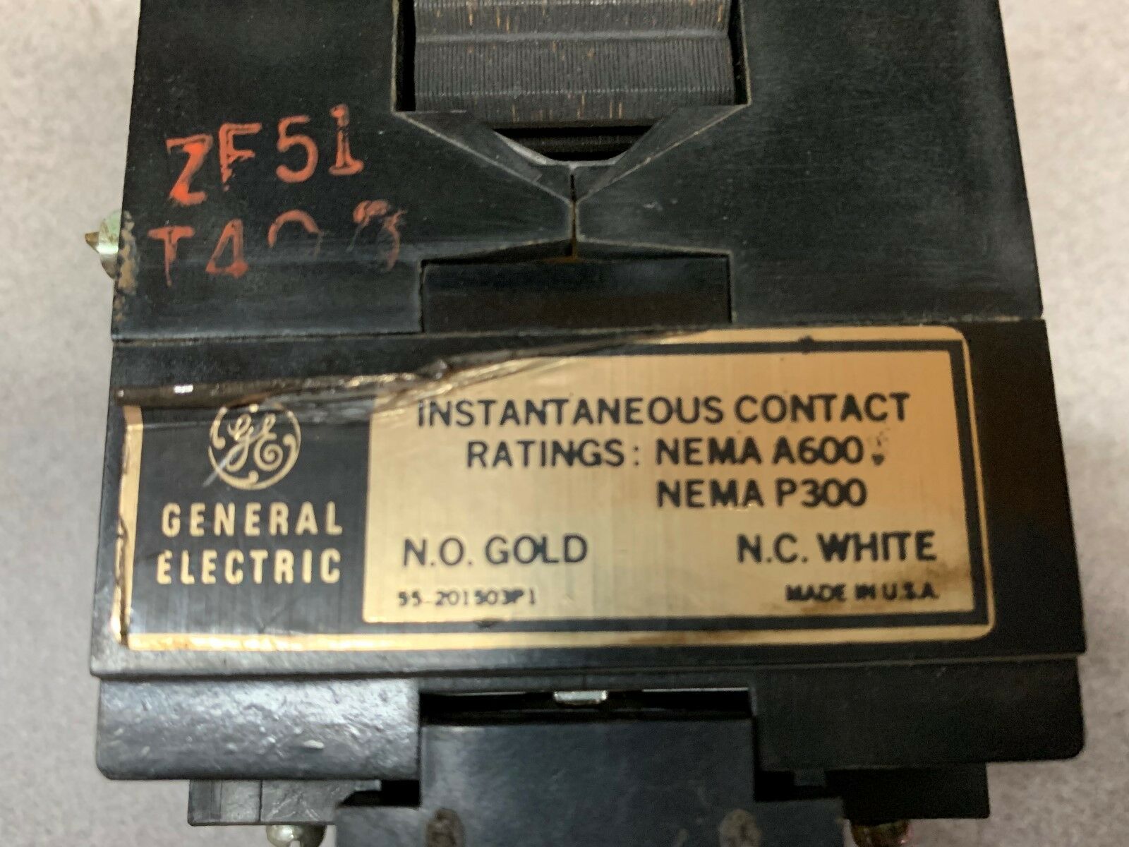 NEW NO BOX GE RELAY 55-201503P1