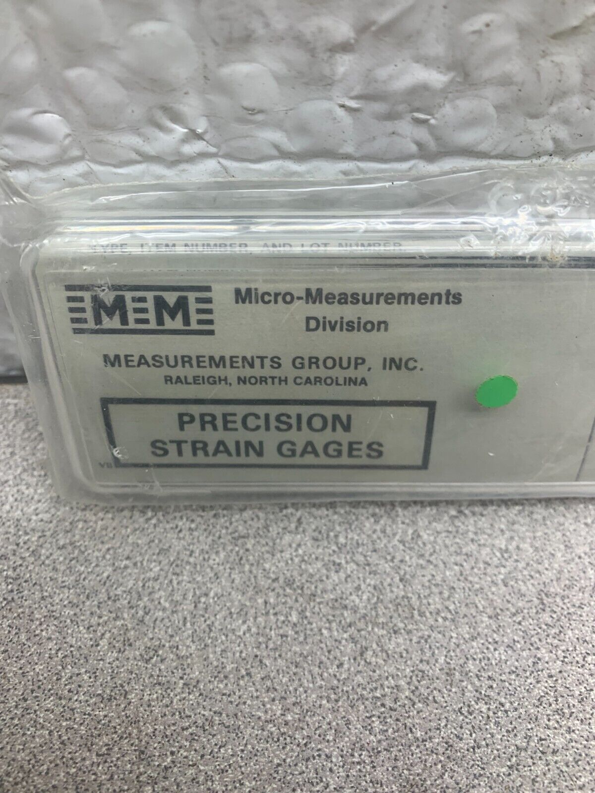 NEW PACK OF 5 MICRO-MEASUREMENTS PRECISION STRAIN GAGES CEA-13-125WT-120