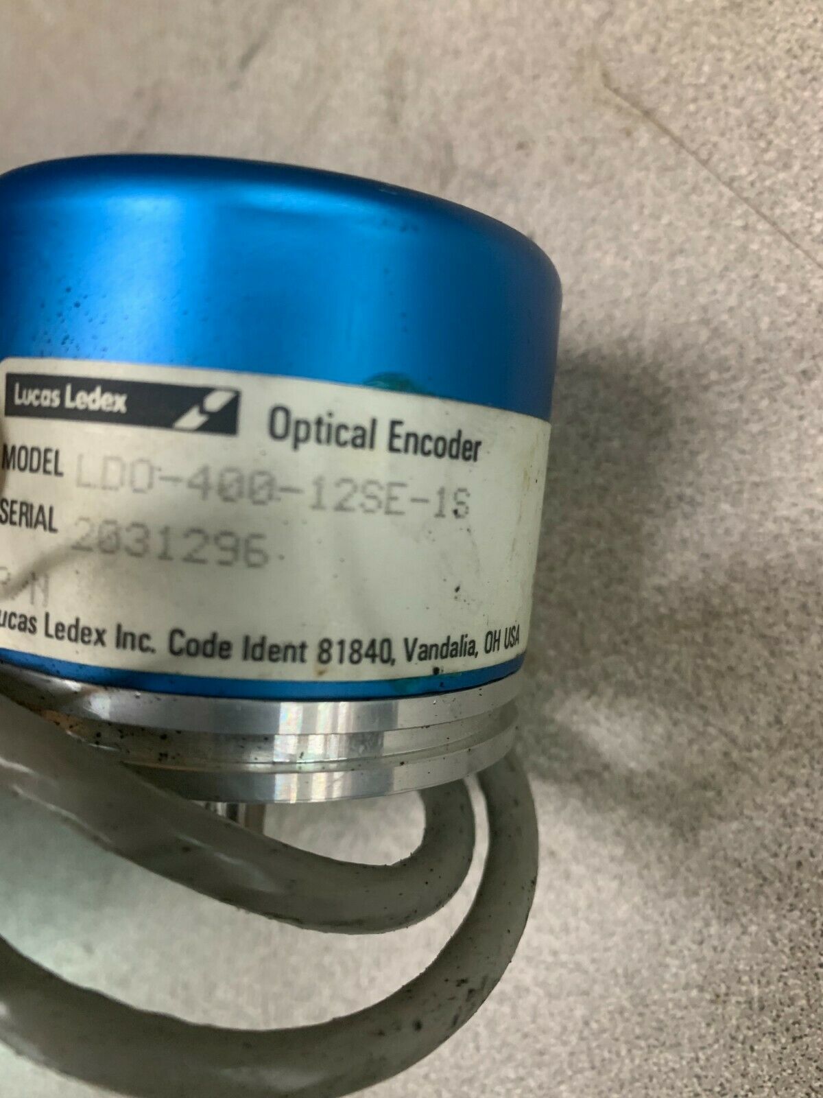 USED LUCAS LEDEX OPTICAL ENCODER LD0-400-12SE-1S