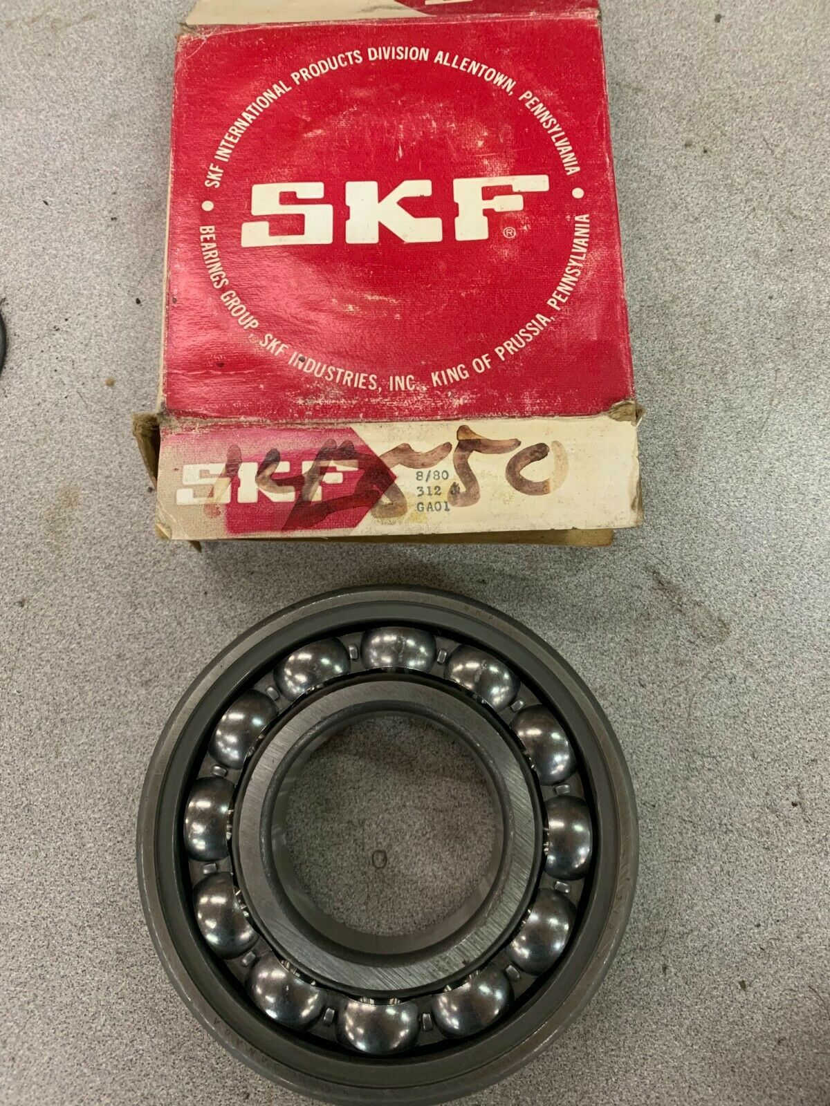 NEW IN BOX SKF DEEP GROOVE BALL BEARING 312 J