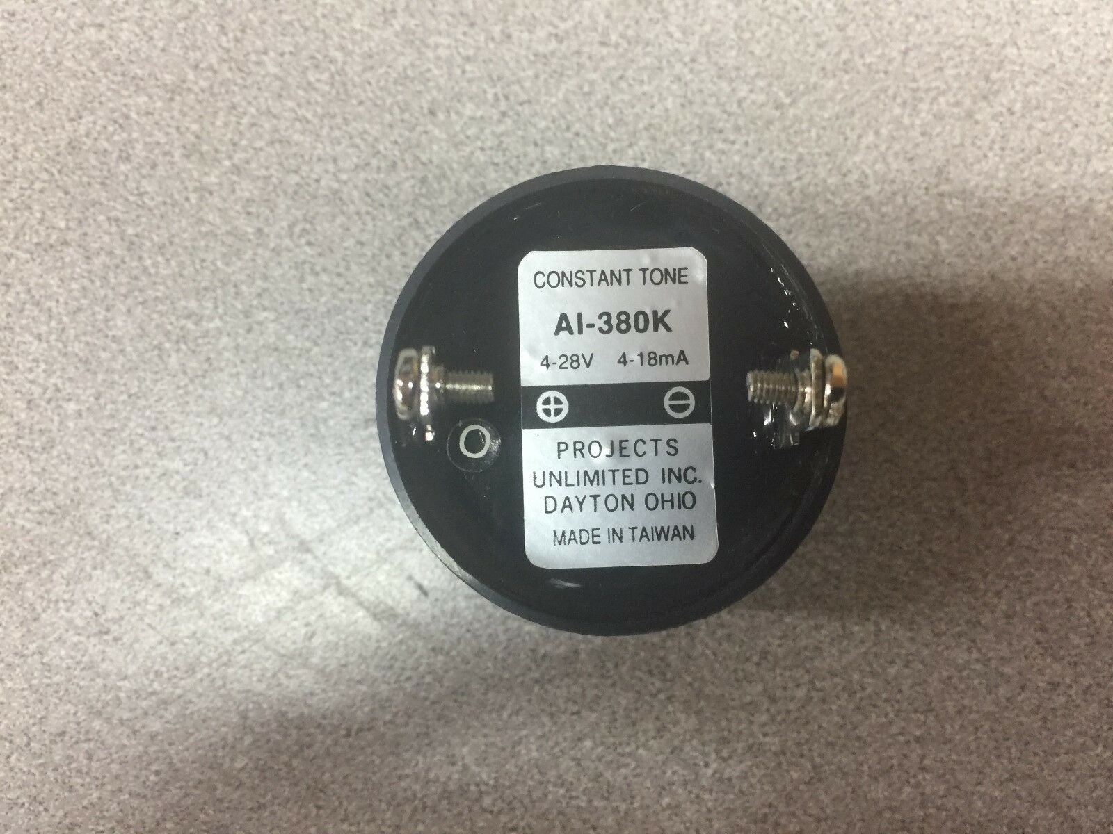 USED PROJECTS UNLIMITED 4-28V CONSTANT TONE ALARM AI-380K