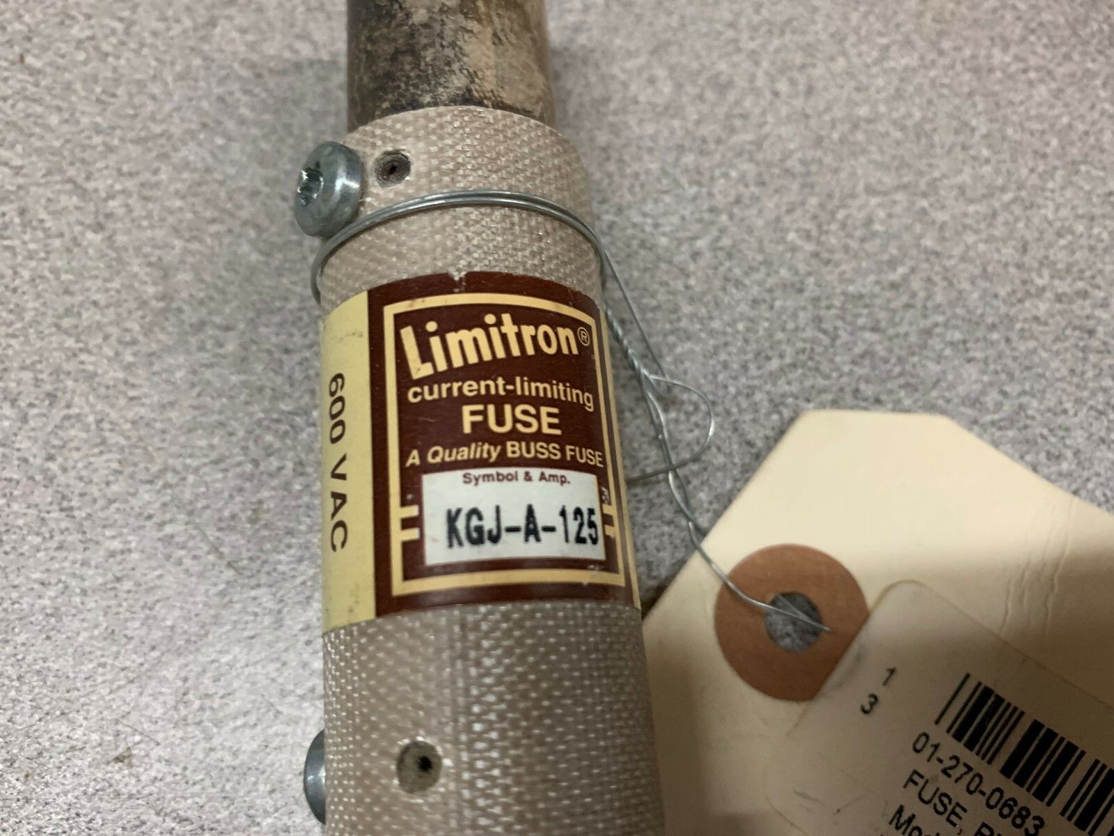 NEW NO BOX LIMITRON FUSE KGJ-A-125