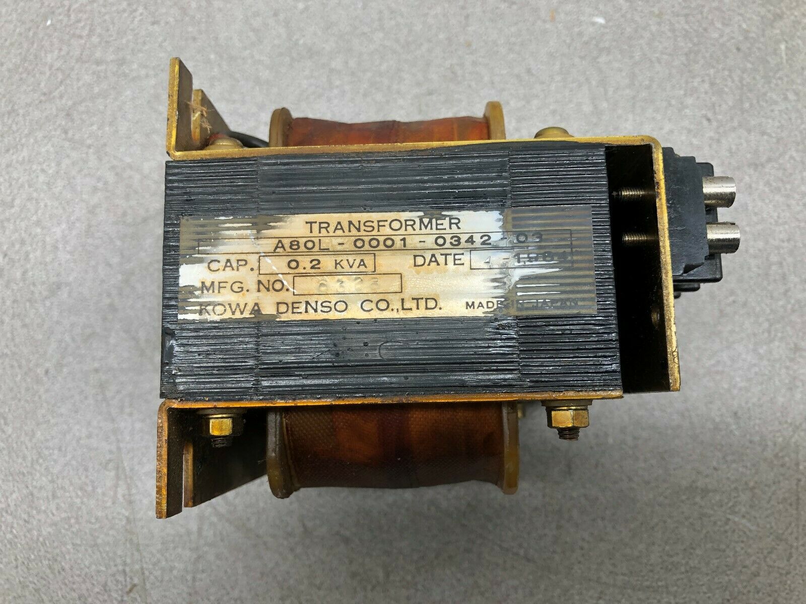 USED KOWA DENSO 0.2 KVA TRANSFORMER A80L-0001-0342003