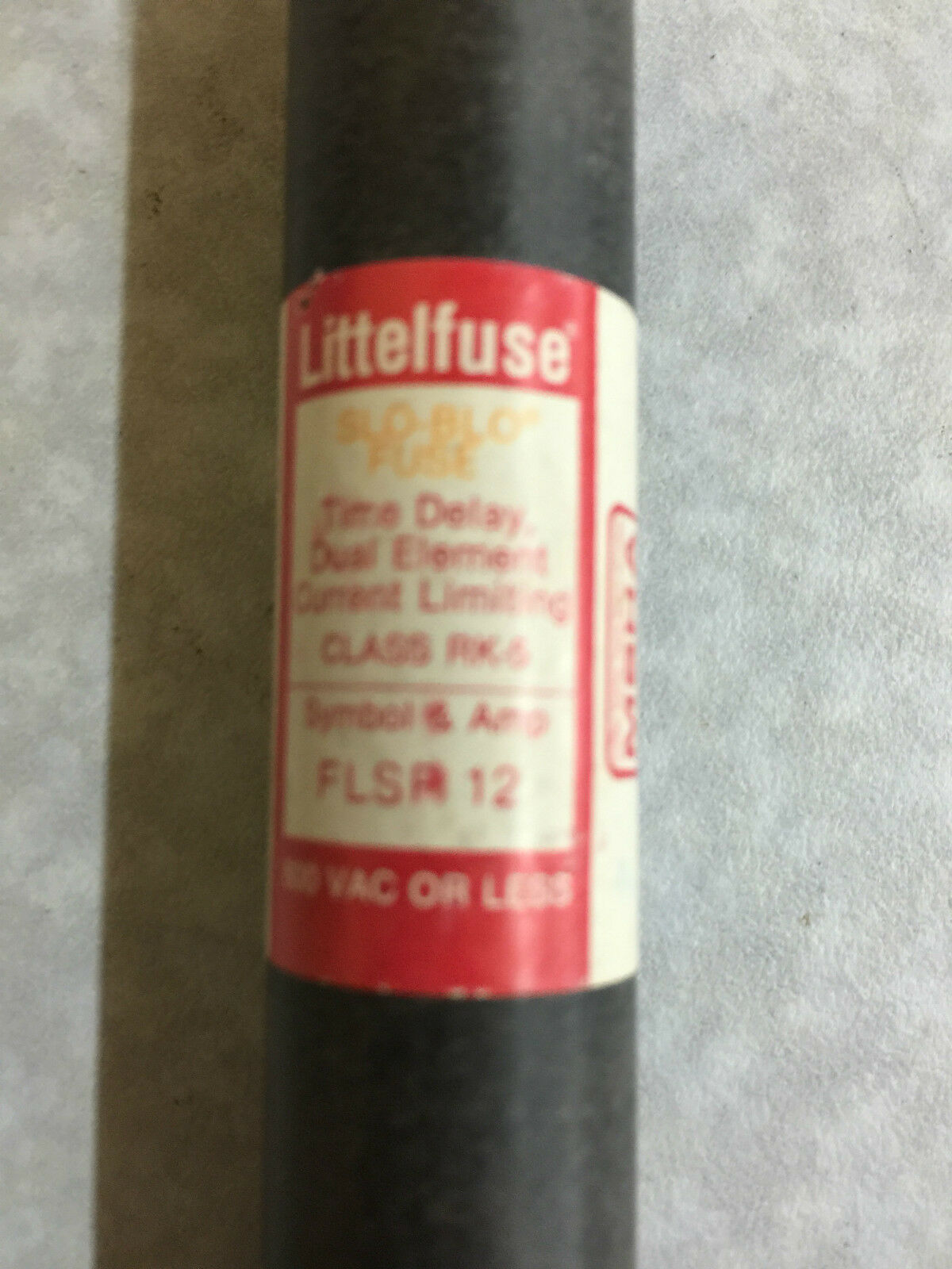 USED LITTELFUSE TIME DELAY FUSE FLSR 12